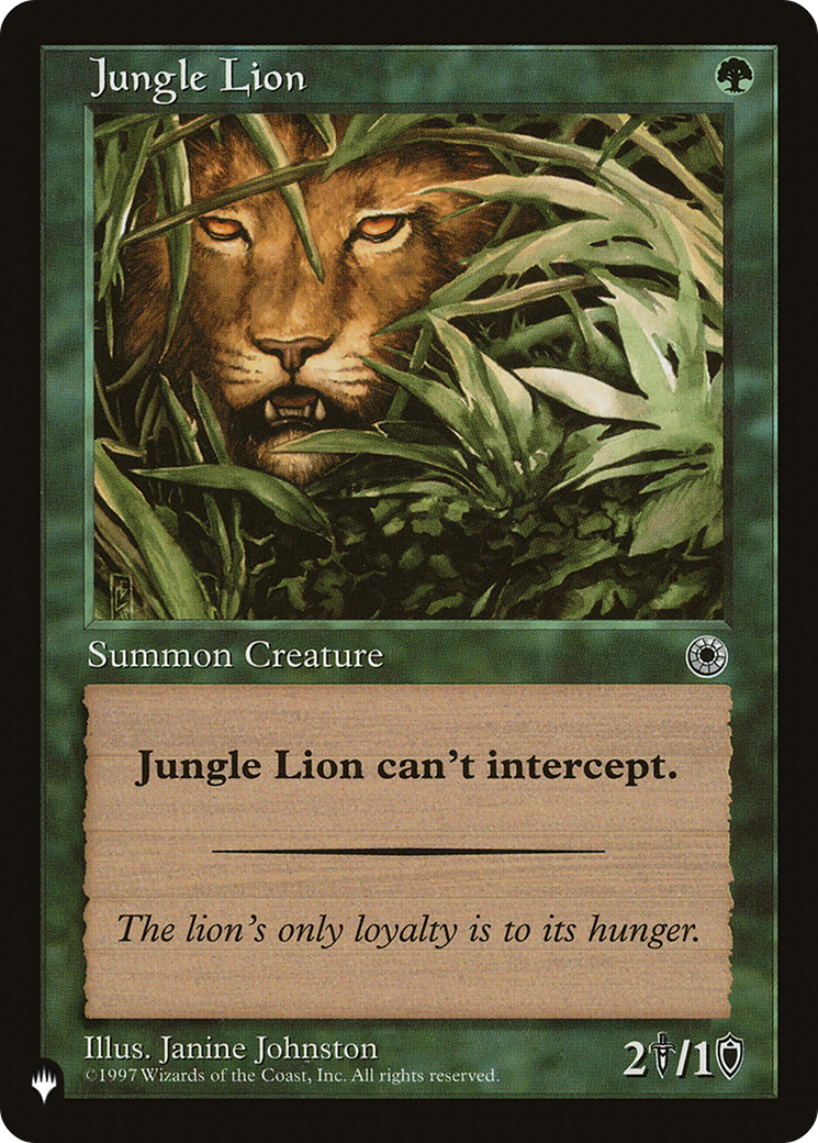 Jungle Lion [The List] | Odin's Place