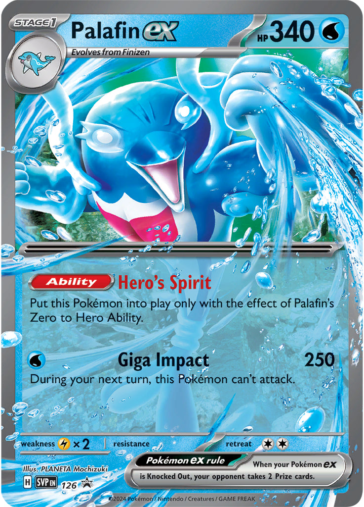 Palafin ex (126) (Jumbo Card) [Scarlet & Violet: Black Star Promos] | Odin's Place