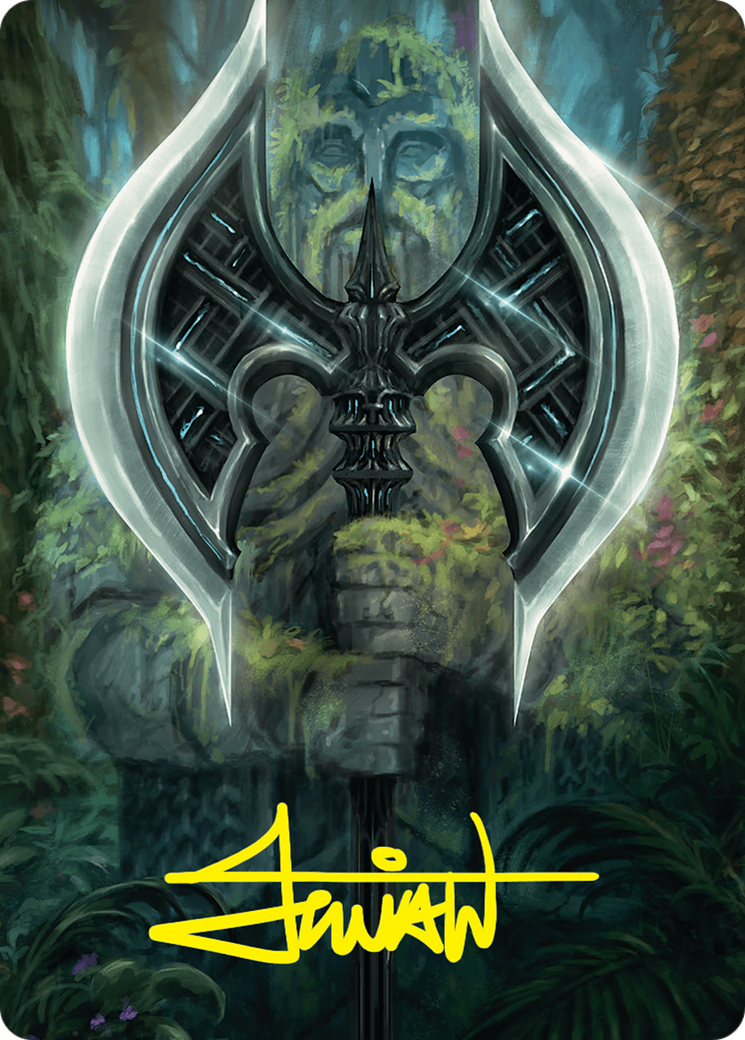 Leyline Axe Art Card (49/54) (Gold-Stamped Signature) [Foundations Art Series] | Odin's Place