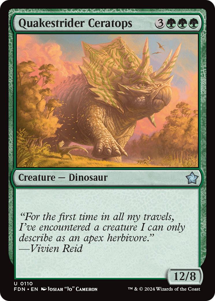 Quakestrider Ceratops [Foundations] | Odin's Place