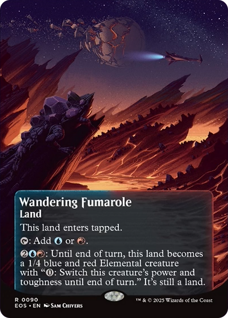 Wandering Fumarole (0090) (Borderless) [Edge of Eternities: Stellar Sights] | Odin's Place