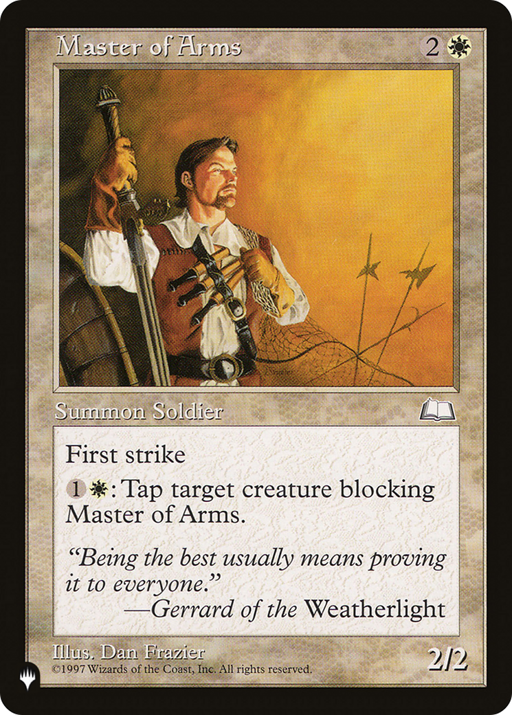 Master of Arms [The List] | Odin's Place