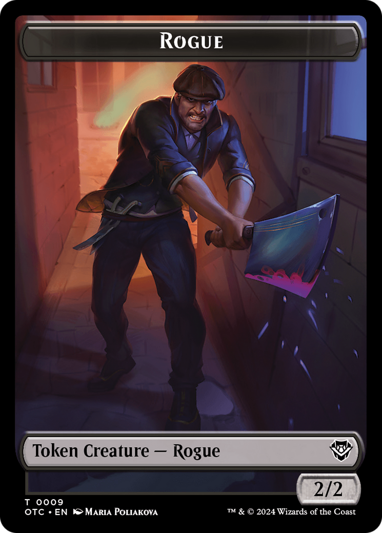 Rogue // The Monarch Double-Sided Token [Outlaws of Thunder Junction Commander Tokens] | Odin's Place
