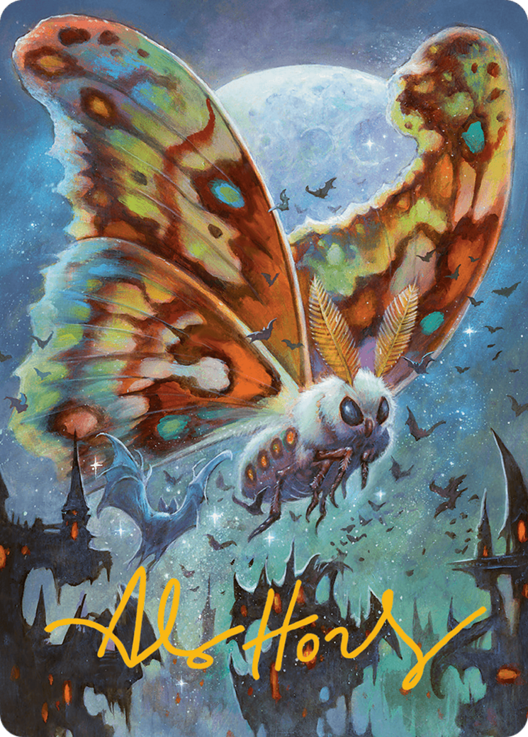 Luminous Broodmoth Art Card (Gold-Stamped Signature) [Bloomburrow Art Series] | Odin's Place