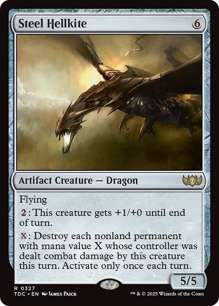 Steel Hellkite [Tarkir: Dragonstorm Commander] | Odin's Place