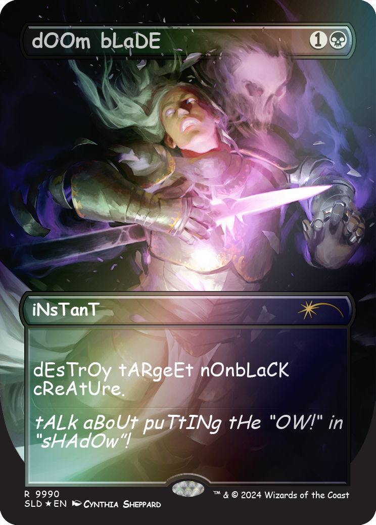 dOOm bLaDE (Rainbow Foil) [Secret Lair Drop Series] | Odin's Place