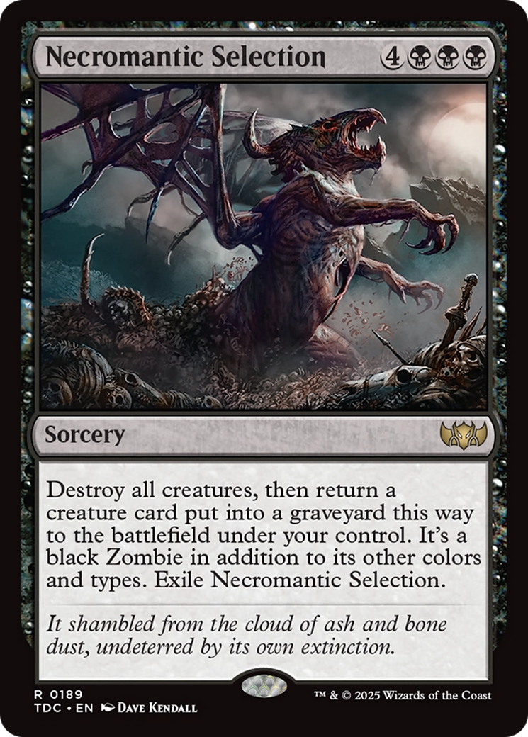 Necromantic Selection [Tarkir: Dragonstorm Commander] | Odin's Place