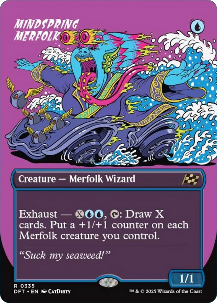 Mindspring Merfolk (Borderless) [Aetherdrift] | Odin's Place