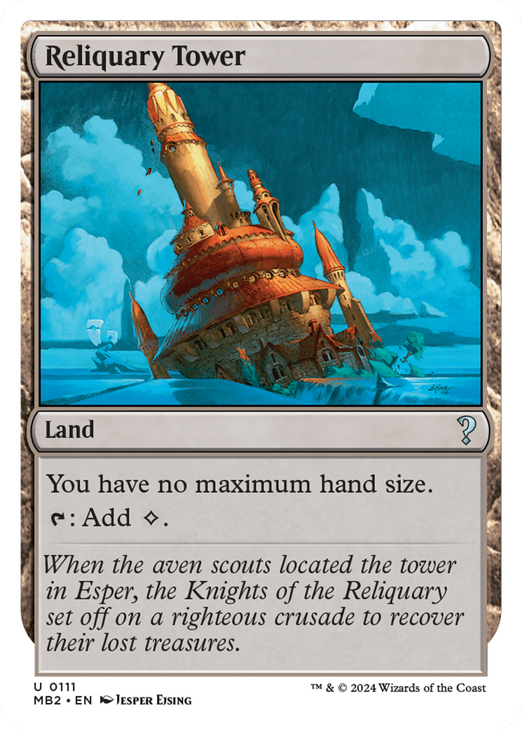 Reliquary Tower (White Border) [Mystery Booster 2] | Odin's Place