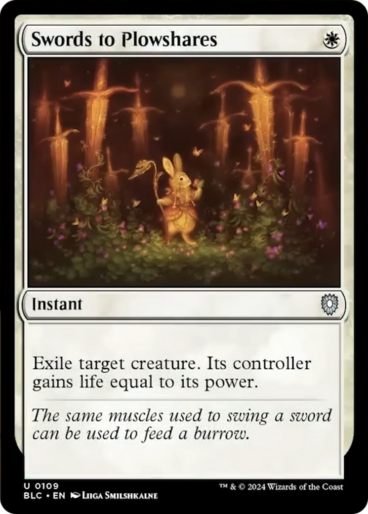 Swords to Plowshares [Bloomburrow Commander] | Odin's Place