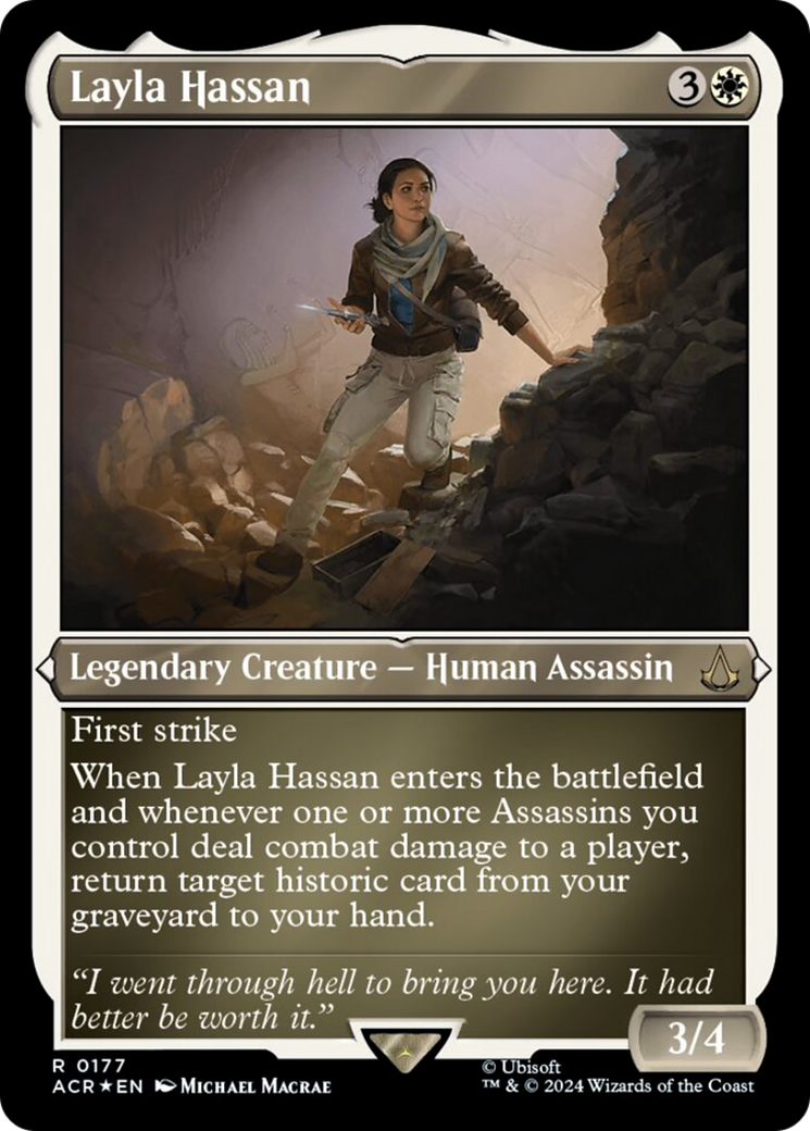 Layla Hassan (Foil Etched) [Assassin's Creed] | Odin's Place