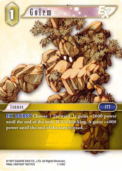 Golem EX [Opus I] | Odin's Place