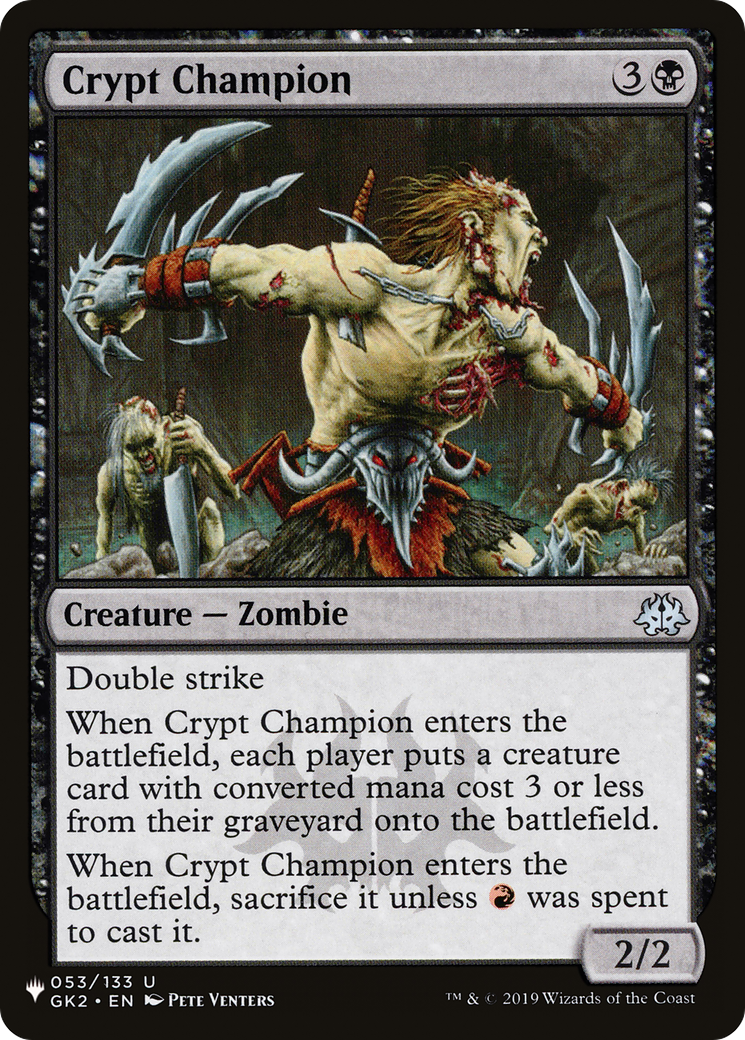 Crypt Champion [The List] | Odin's Place