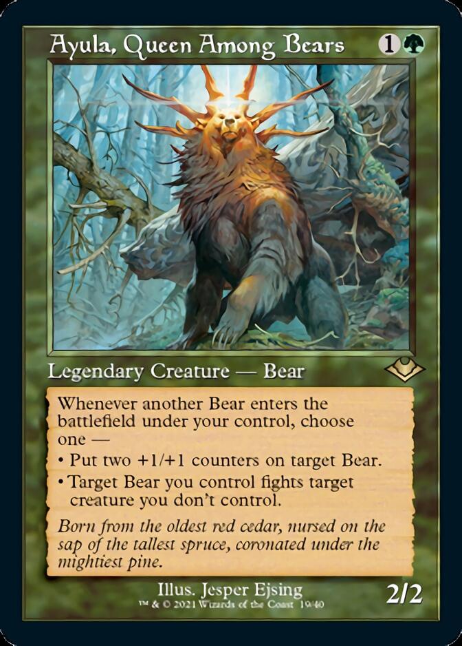 Ayula, Queen Among Bears (Retro Foil Etched) [Modern Horizons] | Odin's Place