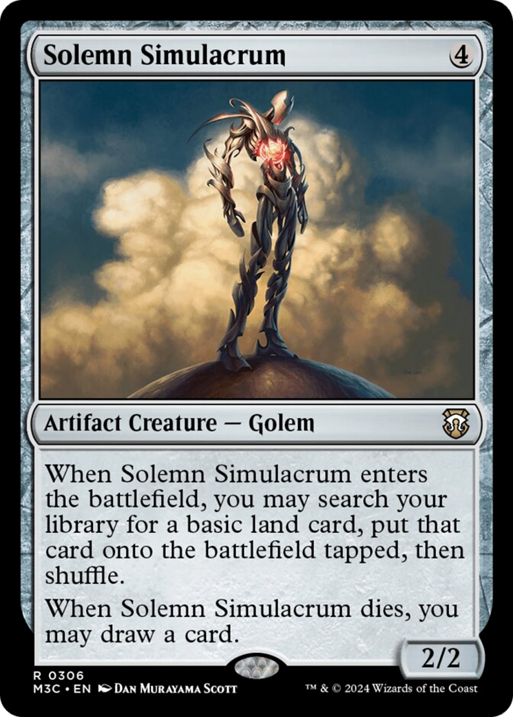 Solemn Simulacrum (Ripple Foil) [Modern Horizons 3 Commander] | Odin's Place