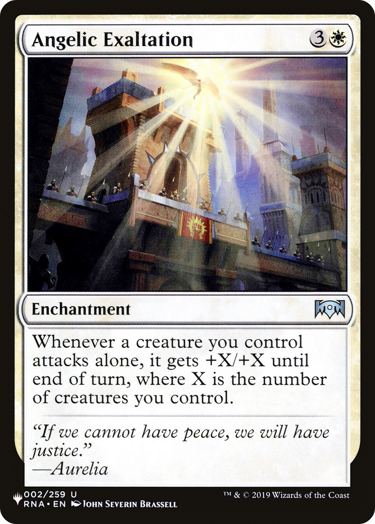 Angelic Exaltation [The List] | Odin's Place