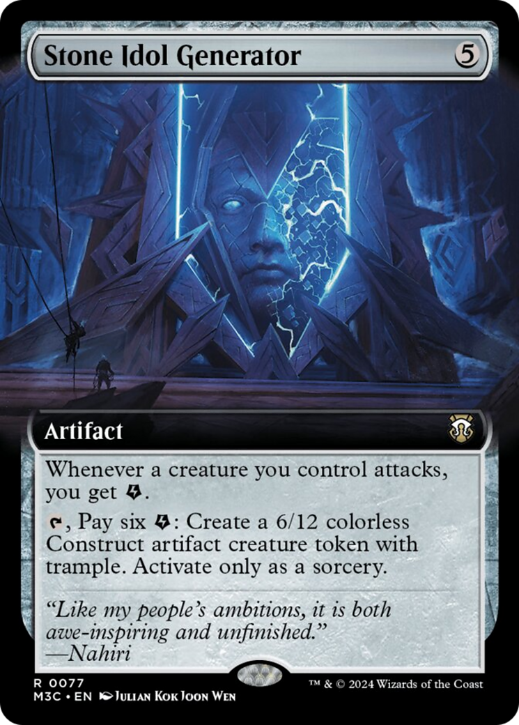 Stone Idol Generator (Extended Art) [Modern Horizons 3 Commander] | Odin's Place