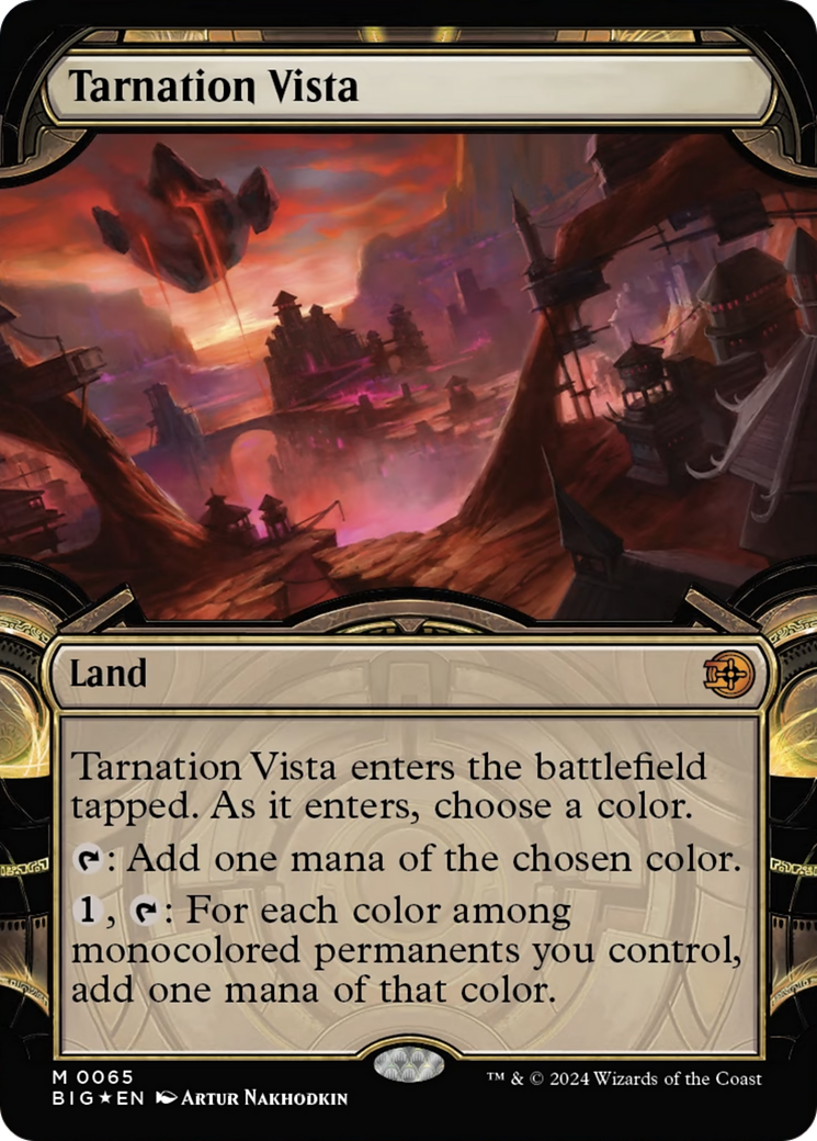 Tarnation Vista (Showcase) (Raised Foil) [Outlaws of Thunder Junction: The Big Score] | Odin's Place