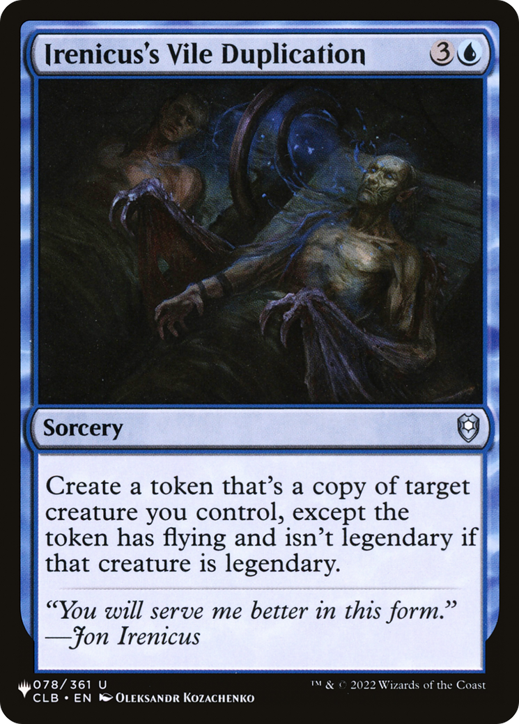 Irenicus's Vile Duplication [The List] | Odin's Place