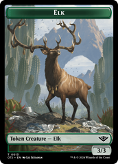Mercenary // Elk Double-Sided Token [Outlaws of Thunder Junction Tokens] | Odin's Place