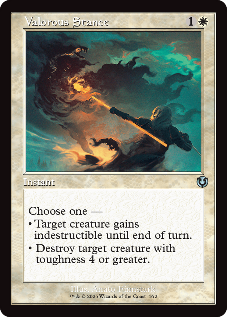 Valorous Stance (Retro Frame) [Innistrad Remastered] | Odin's Place