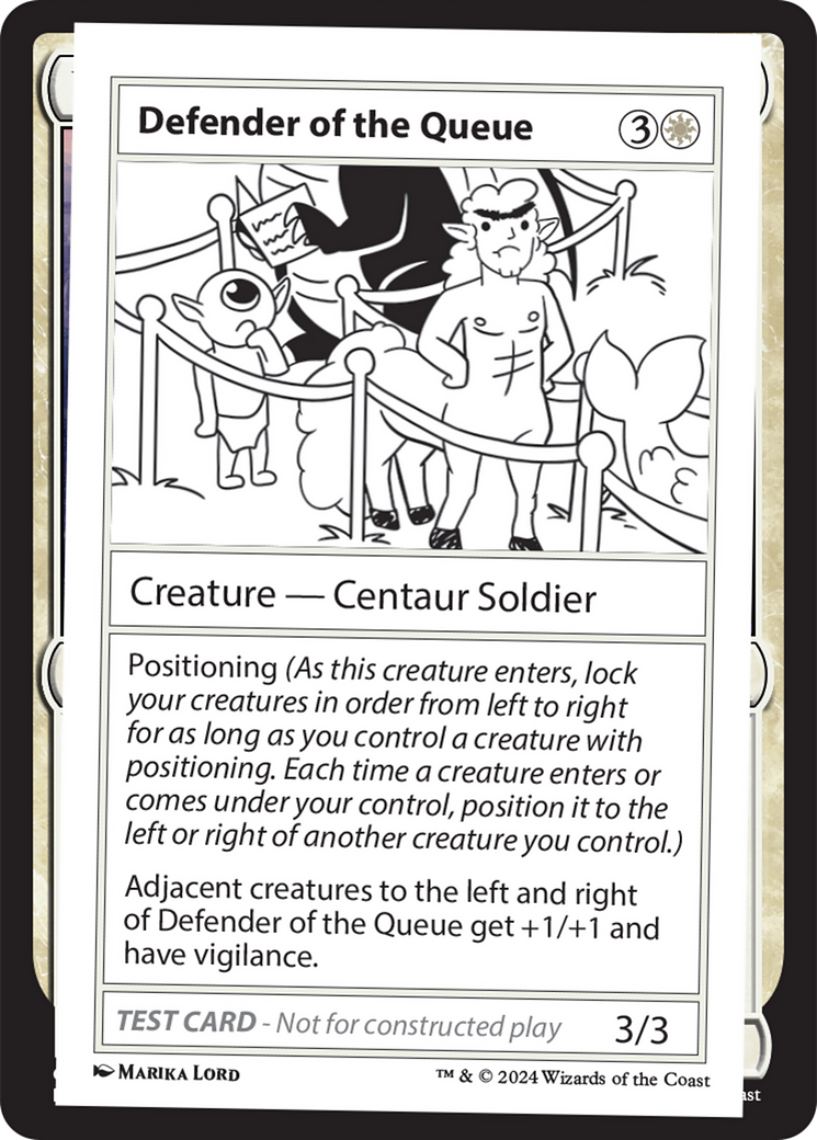 Defender of the Queue [Mystery Booster 2 Playtest Cards] | Odin's Place