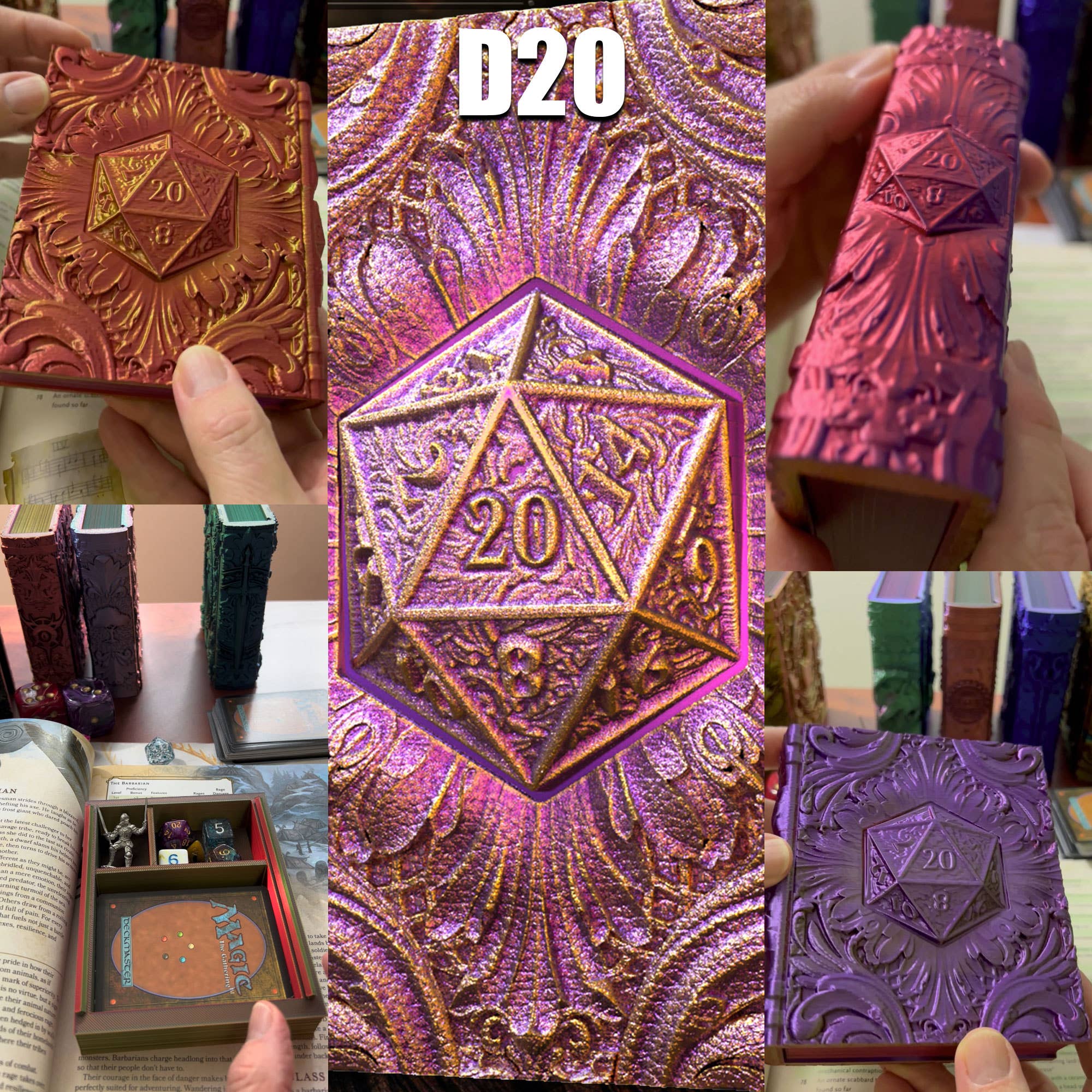 D20 Storage Tome for TTRPG, MTG, Pokemon, D&D Gaming! | Odin's Place