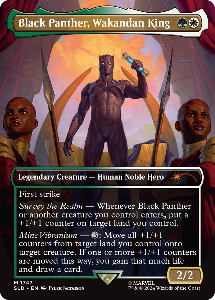 Black Panther, Wakandan King (Rainbow Foil) [Secret Lair Drop Series] | Odin's Place