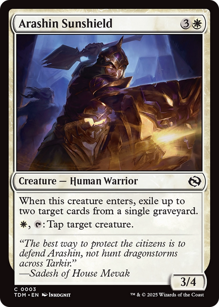 Arashin Sunshield [Tarkir: Dragonstorm] | Odin's Place