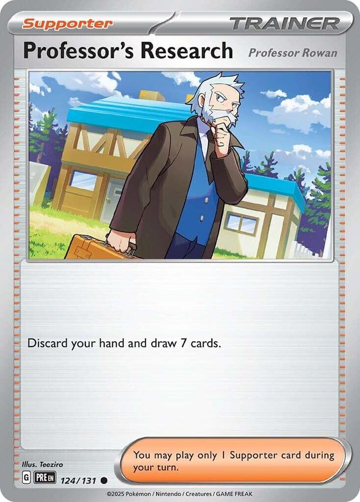 Professor's Research (124/131) [Professor Rowan] [Scarlet & Violet: Prismatic Evolutions] | Odin's Place