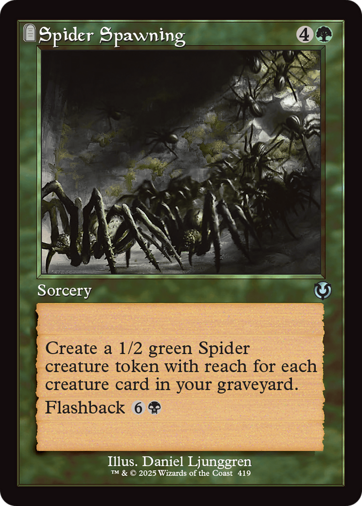 Spider Spawning (Retro Frame) [Innistrad Remastered] | Odin's Place