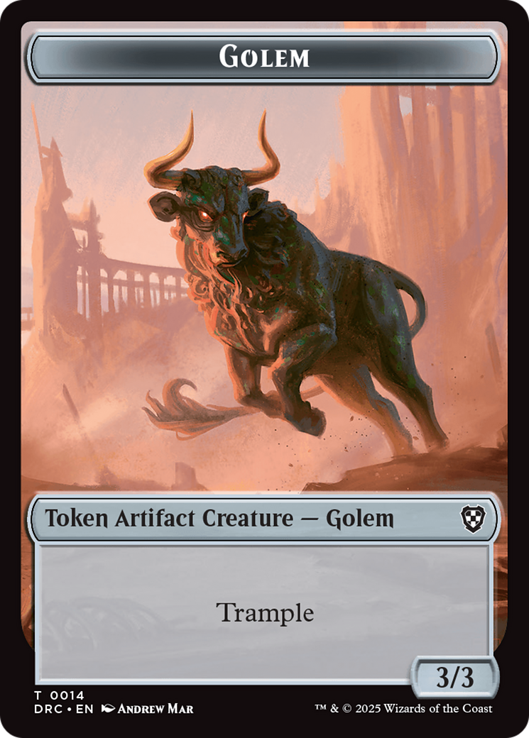 Golem (0014) // Golem (0015) Double-Sided Token [Aetherdrift Tokens] | Odin's Place