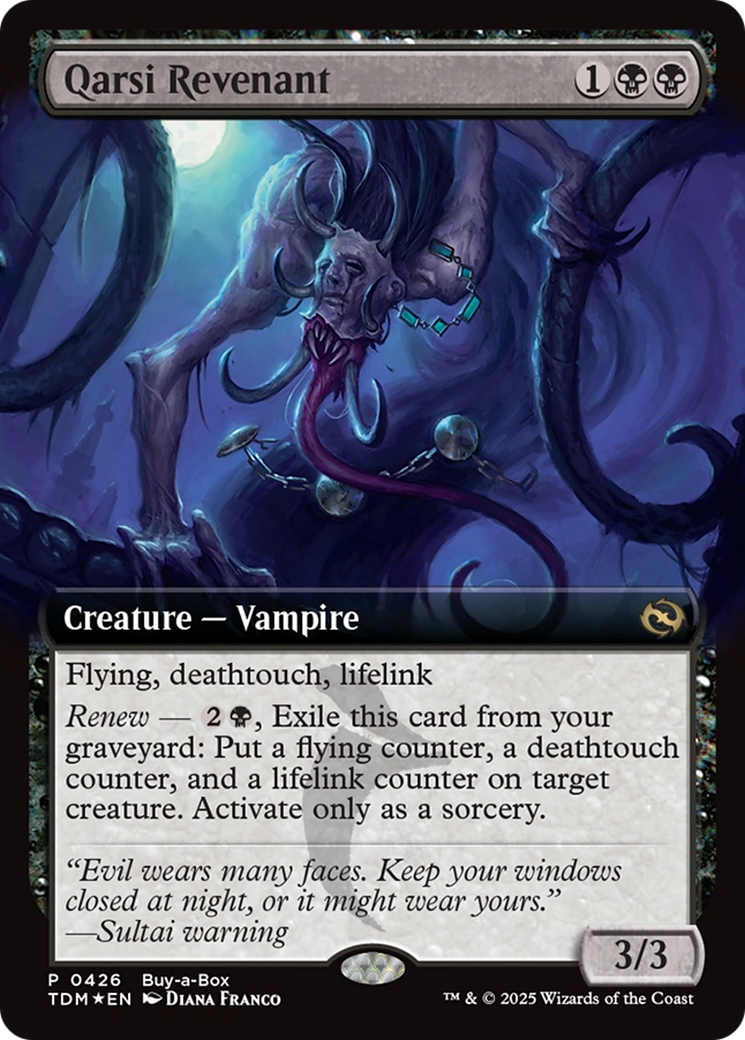 Qarsi Revenant (Extended Art) (Buy-A-Box) [Tarkir: Dragonstorm Promos] | Odin's Place