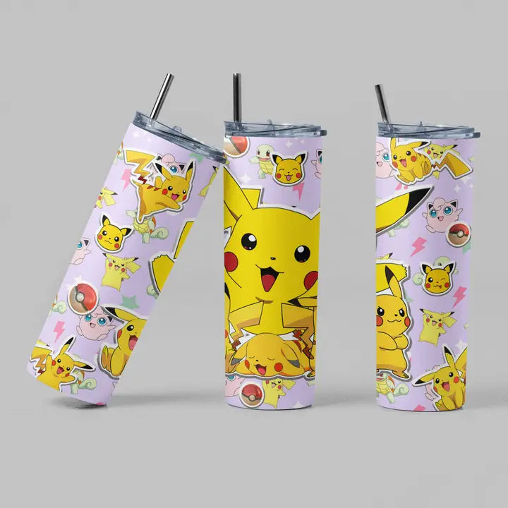 The Geek Boutique: Pika Pokeball Anime Video Game Tv Inspired Tumbler | Odin's Place
