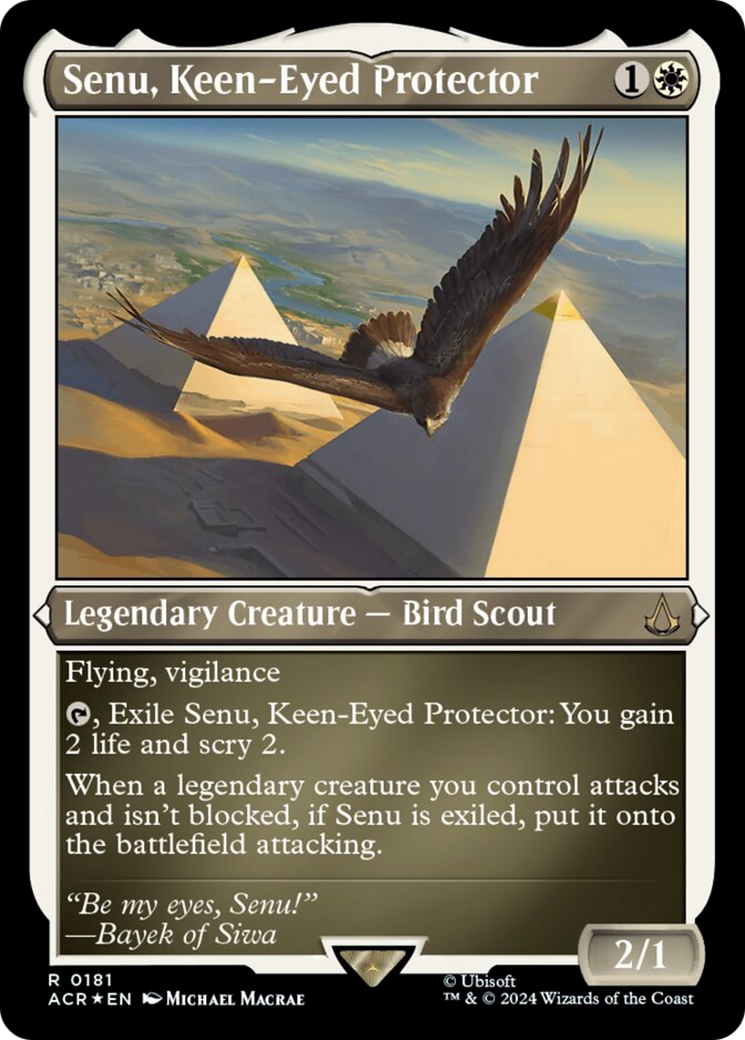 Senu, Keen-Eyed Protector (Foil Etched) [Assassin's Creed] | Odin's Place