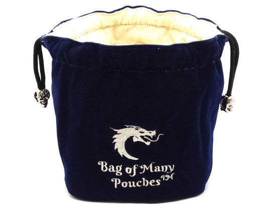 Old School Dice Bag of Many Pouches: Royal Blue | Odin's Place