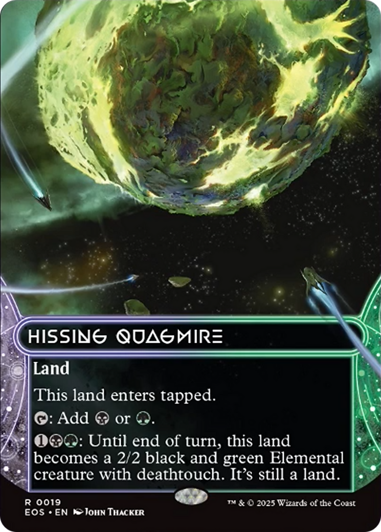 Hissing Quagmire (0019) (Borderless) [Edge of Eternities: Stellar Sights] | Odin's Place