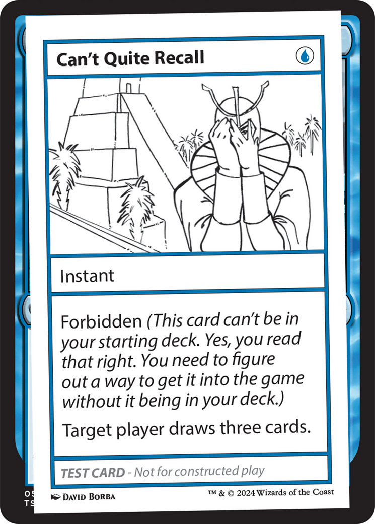 Can't Quite Recall [Mystery Booster 2 Playtest Cards] | Odin's Place
