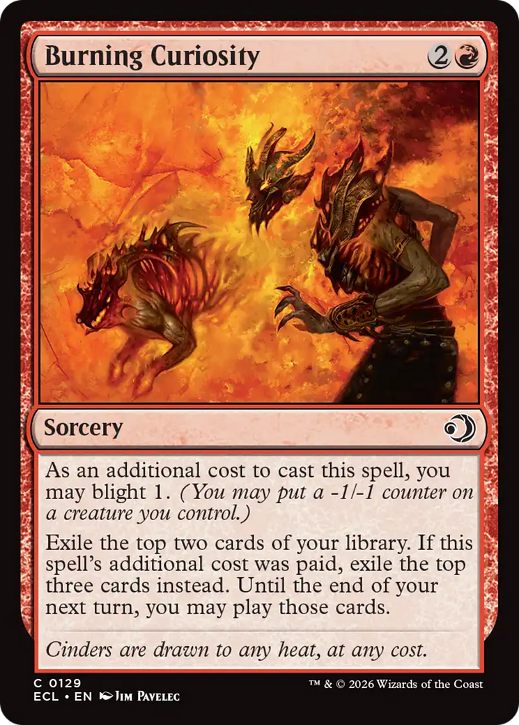 Burning Curiosity [Lorwyn Eclipsed] | Odin's Place