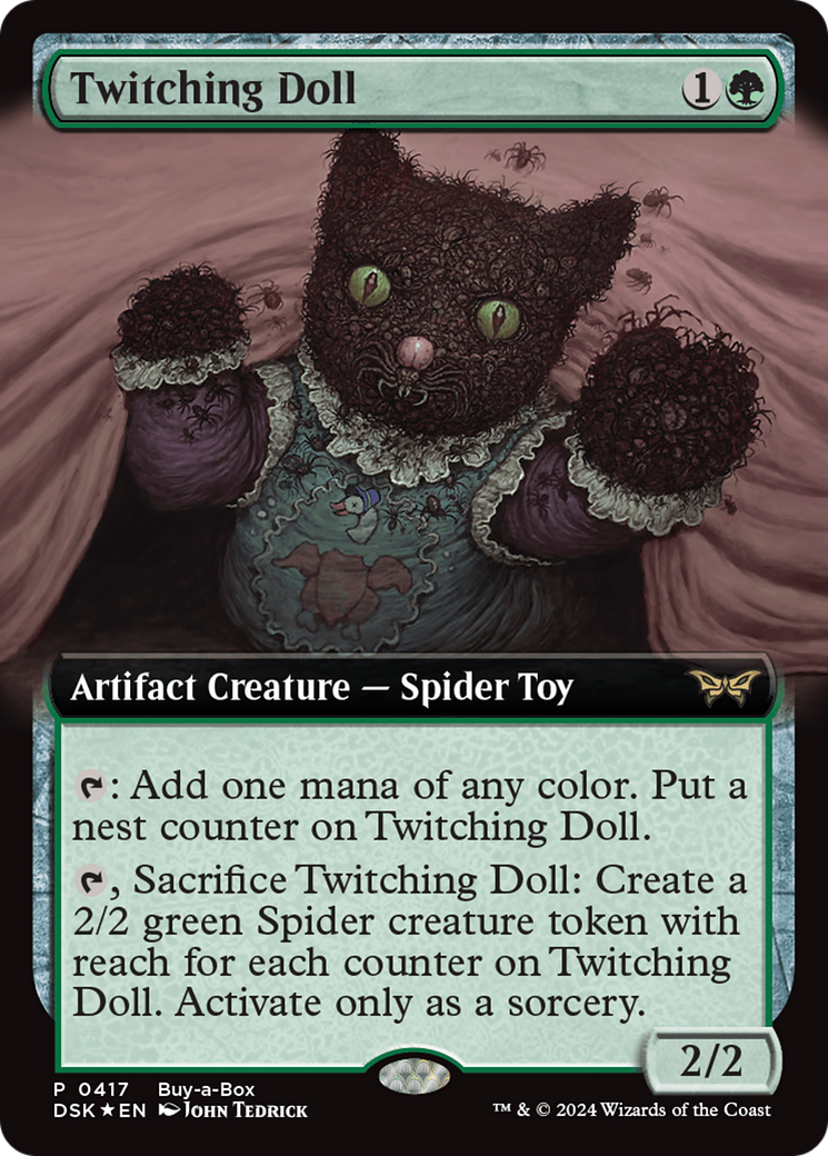 Twitching Doll (Extended Art) (Buy-a-box) [Duskmourn: House of Horror Promos] | Odin's Place