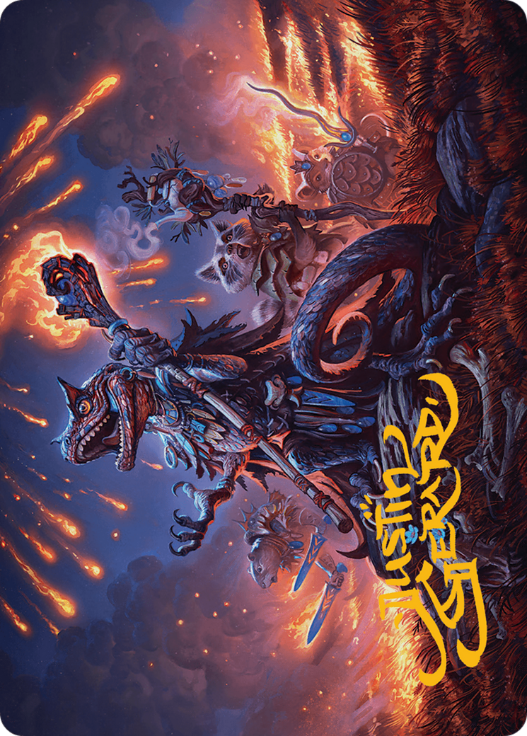 Valley Flamecaller Art Card (Gold-Stamped Signature) [Bloomburrow Art Series] | Odin's Place