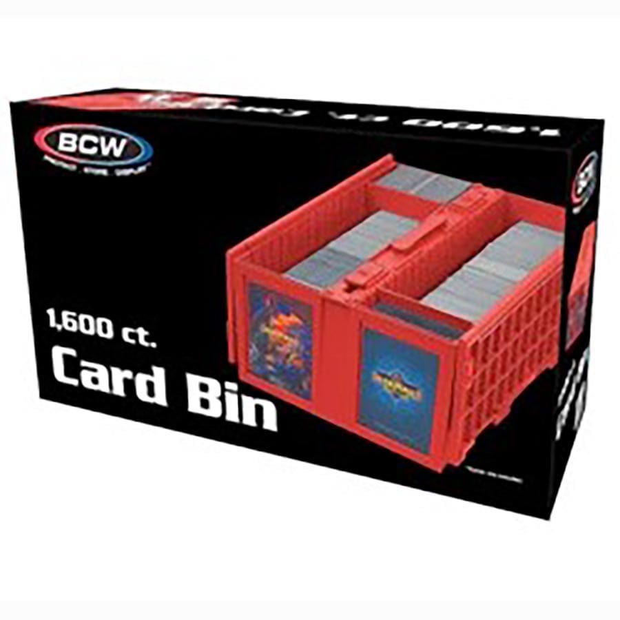 BCW Plastic 1600 Card Bin - Red | Odin's Place