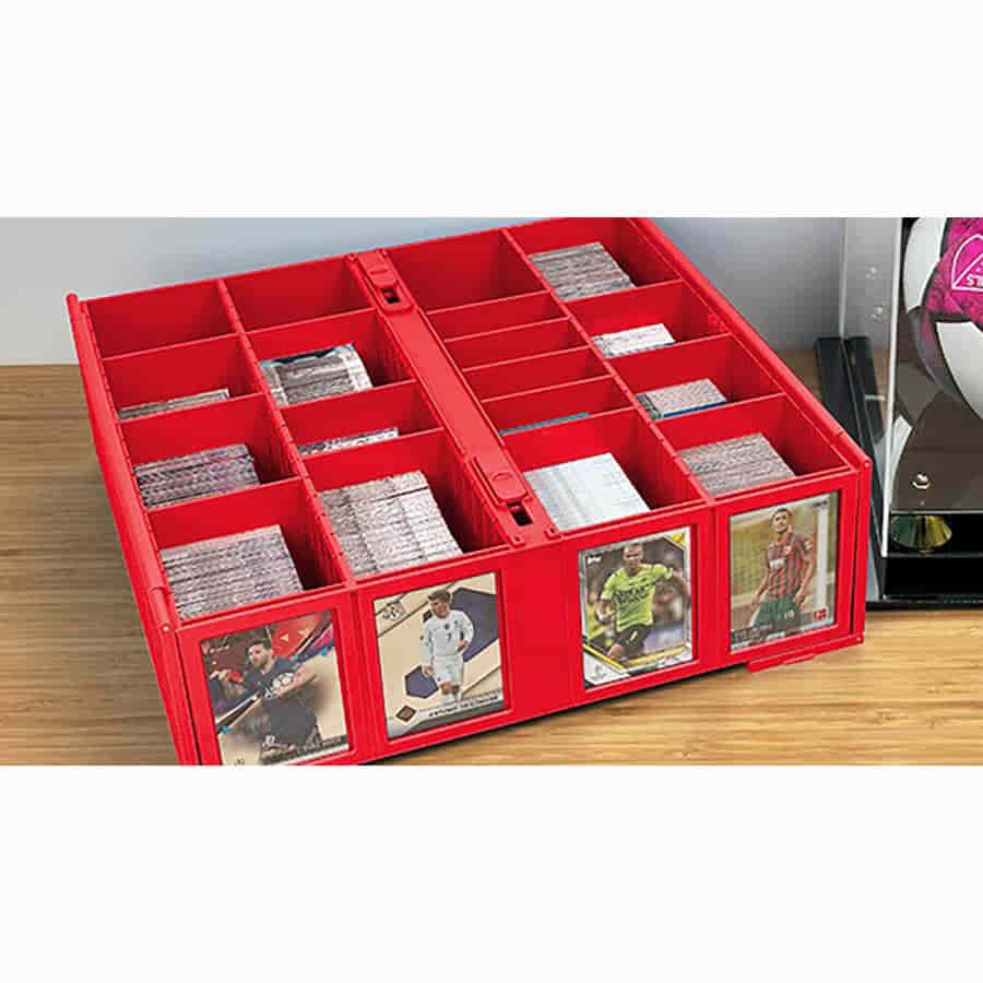BCW Plastic 3200 Card Bin - Red | Odin's Place