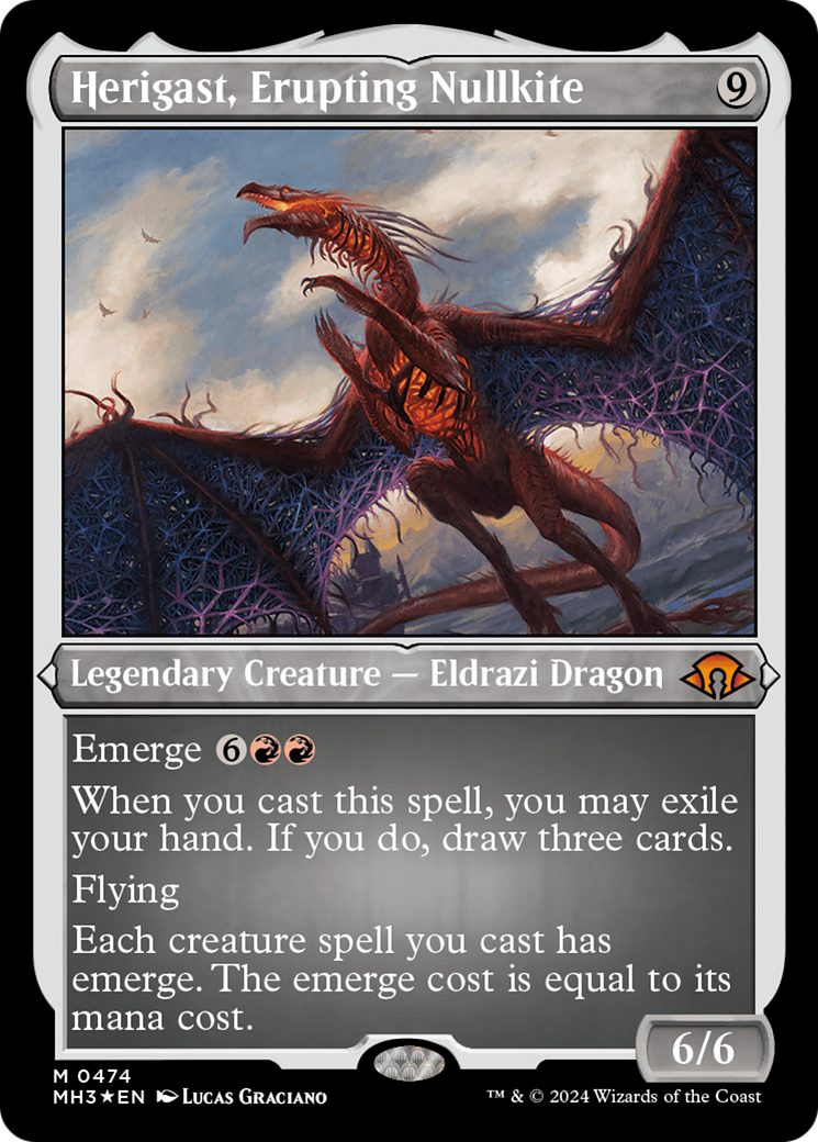 Herigast, Erupting Nullkite (Foil Etched) [Modern Horizons 3] | Odin's Place