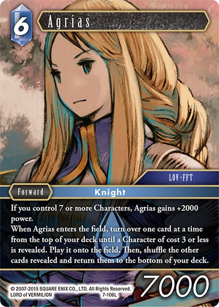 Agrias [Opus VII] | Odin's Place