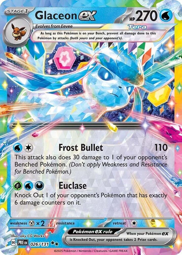 Glaceon ex (026/131) [Scarlet & Violet: Prismatic Evolutions] | Odin's Place