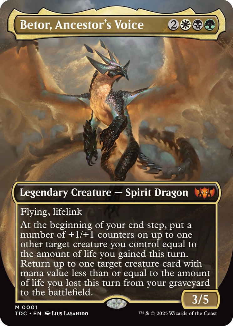 Betor, Ancestor's Voice (Borderless) [Tarkir: Dragonstorm Commander] | Odin's Place