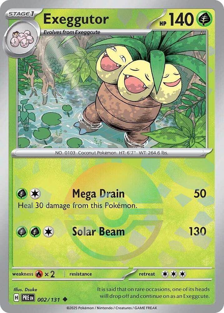 Exeggutor (002/131) (Poke Ball Pattern) [Scarlet & Violet: Prismatic Evolutions] | Odin's Place