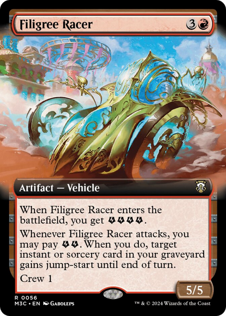 Filigree Racer (Extended Art) [Modern Horizons 3 Commander] | Odin's Place