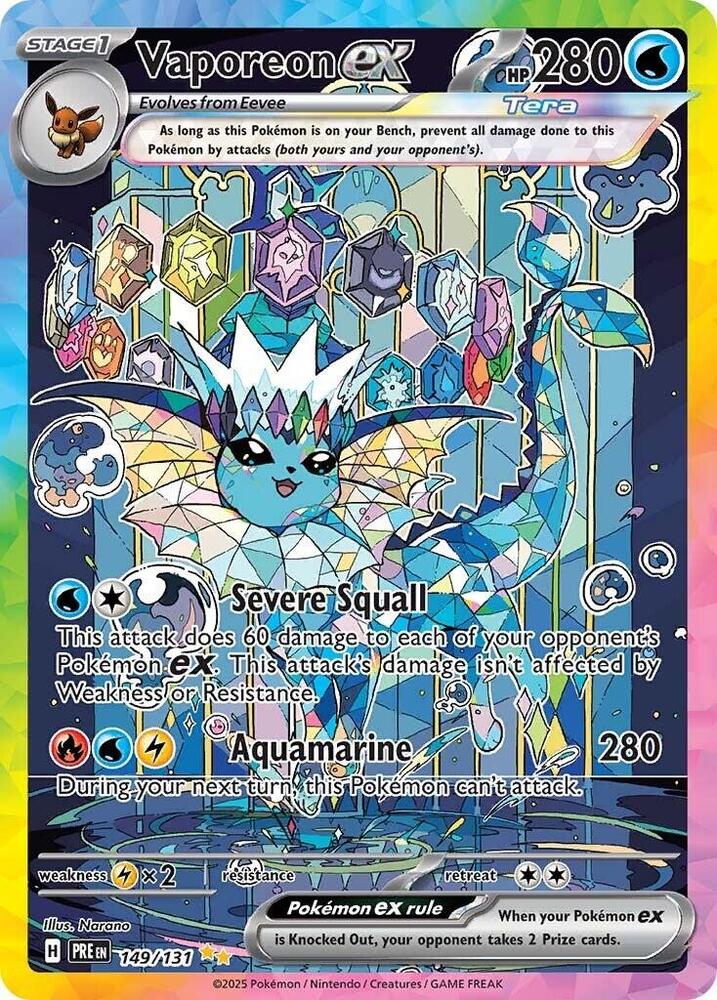 Vaporeon ex (149/131) [Scarlet & Violet: Prismatic Evolutions] | Odin's Place